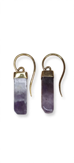 NORIN morado, pencientes