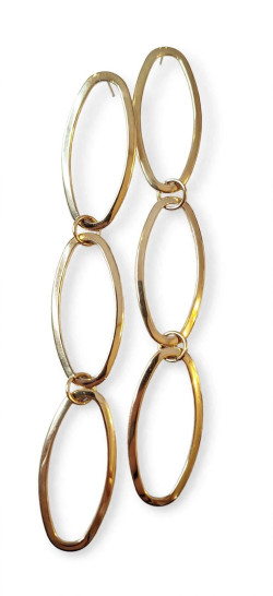 HOP dorado, pendientes