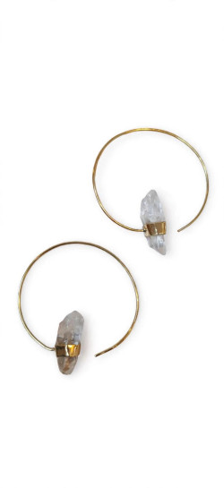 STON dorado, pendientes