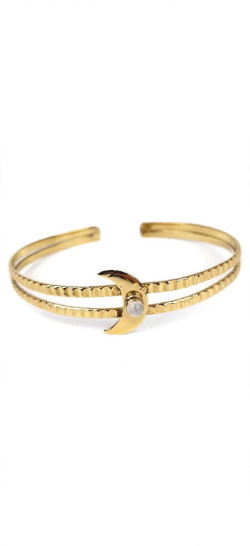 MOON dorada, pulsera