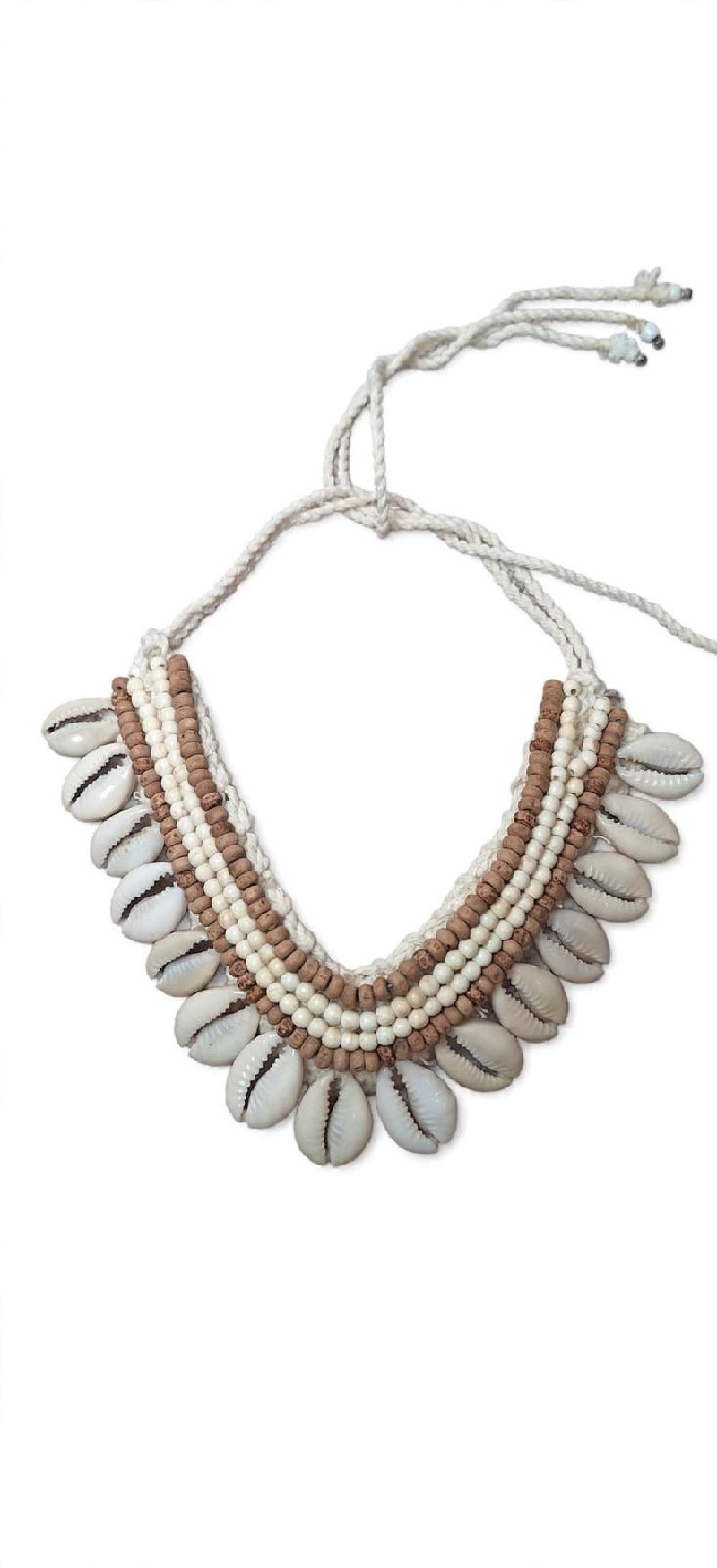 CHIPIONA, collar conchas beige