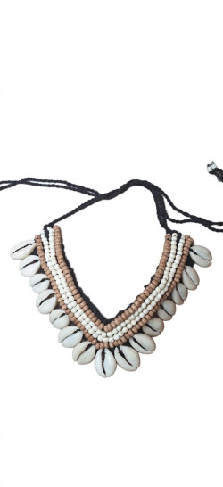 CHIPIONA, collar conchas negro