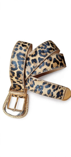 DANFRI cinturón, camel leopardo