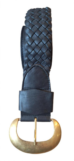 BELLA negro, cinturón de piel