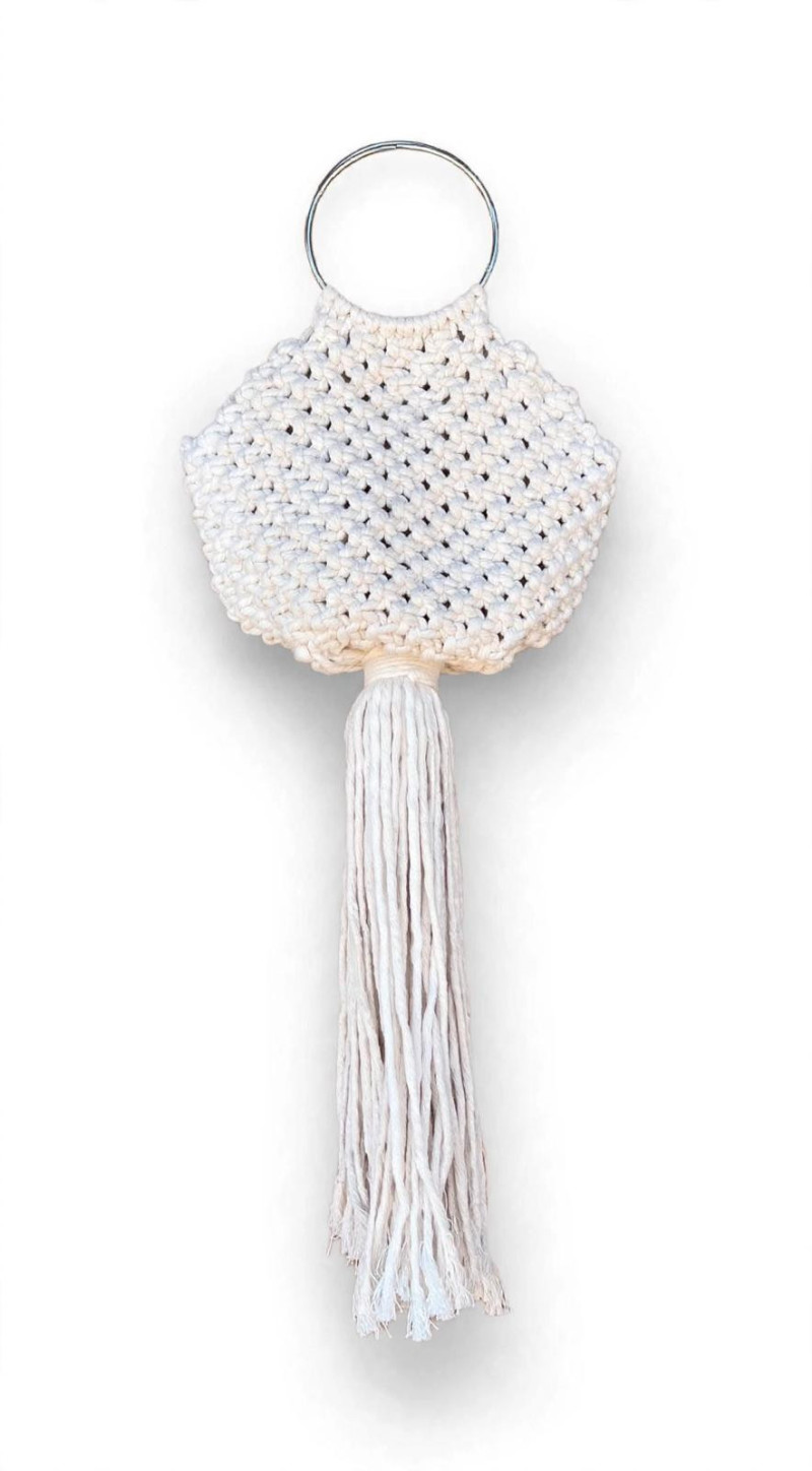 HOLOI crema,    PREVENTEA bolso de macrame