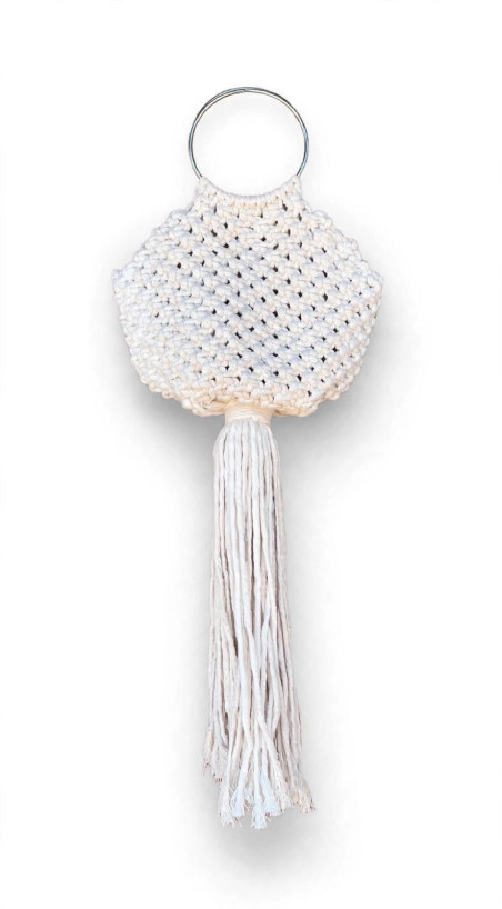 HOLOI crema,    PREVENTEA bolso de macrame