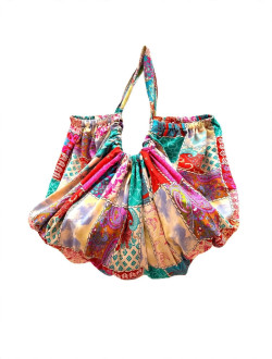 DIYA, Bolso baggy estampado patcwork