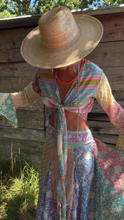 RUMBA Conjunto top + Falda, Multicolor