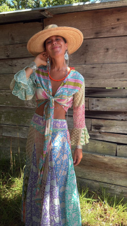 RUMBA Conjunto top + Falda, Multicolor