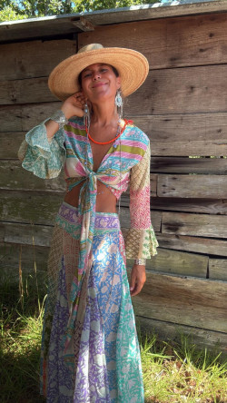 RUMBA Conjunto top + Falda, Multicolor