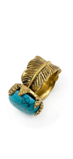 TURQUESA, Dorado Anillo