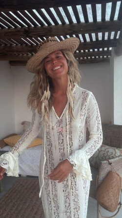 ROMANTIC, Blanco Vestido Encaje