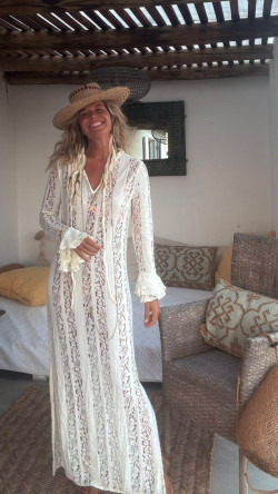 ROMANTIC, Blanco Vestido Encaje