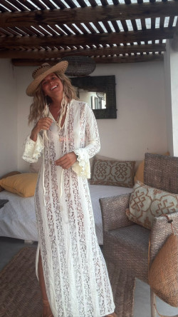ROMANTIC, Blanco Vestido Encaje