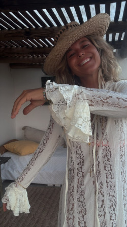 ROMANTIC, Blanco Vestido Encaje