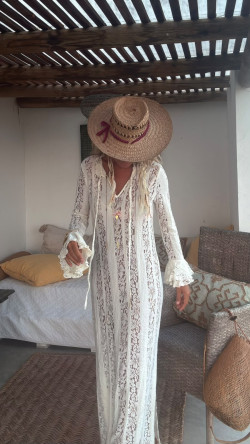 ROMANTIC, Blanco Vestido Encaje
