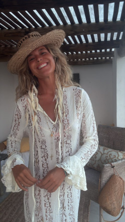 ROMANTIC, Blanco Vestido Encaje