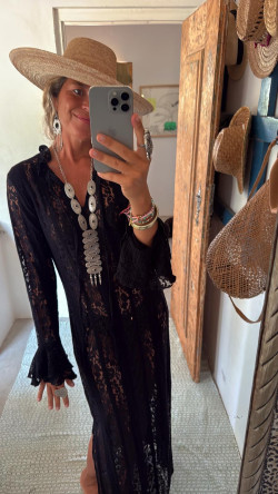 ROMANTIC , vestido encaje negro