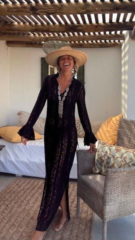 ROMANTIC , vestido encaje negro