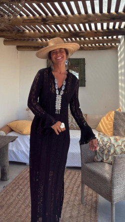 ROMANTIC , vestido encaje negro