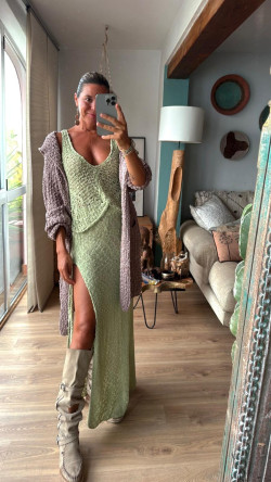 CAIN verde pastel, falda