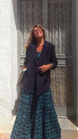 KARLA americana oversize, marino