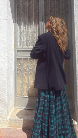 KARLA americana oversize, marino