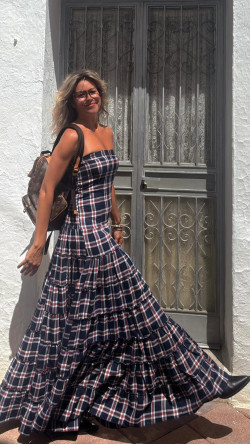 MARTE vestido largo, marino