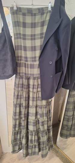 MARTE vestido largo, kaki