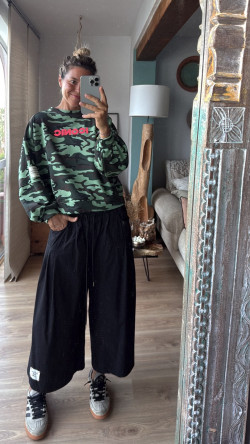 METEORO pantalón, negro