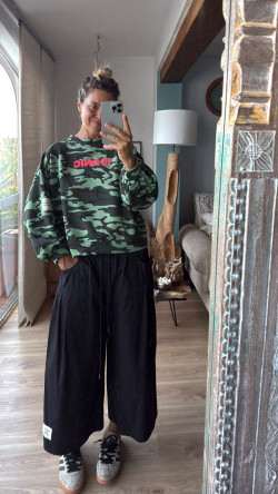 METEORO pantalón, negro