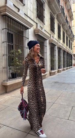 PREVENTA MONIC leopardo, Vestido