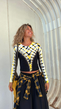 LUPITA camiseta manga larga tie amarillo
