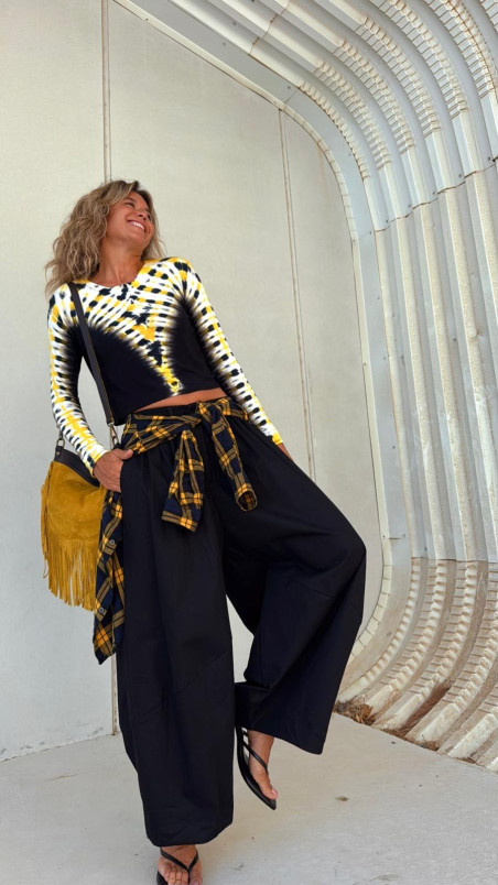 ROMINA, pantalón negro ancho
