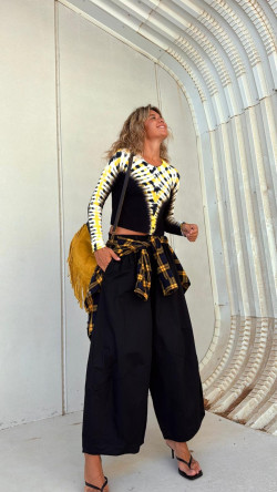 ROMINA, pantalón negro ancho