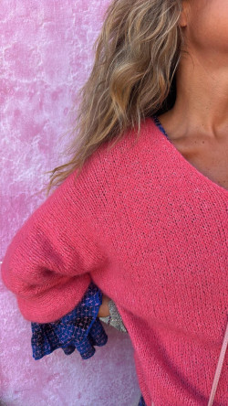 NUTRIA jersey punto, rosa