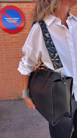 NURIS, Negro Piel Bolso