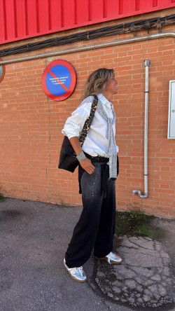 LERIDA, Negro Lavado Pantalón