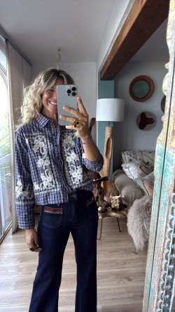 ZAC, Azul Cuadros Camisa