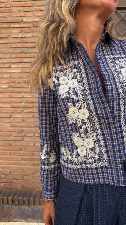 ZAC, Azul Cuadros Camisa