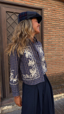 ZAC, Azul Cuadros Camisa