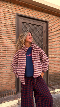 DONIA, Púrpura Chaqueta Bomber