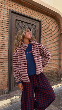 DONIA, Púrpura Chaqueta Bomber