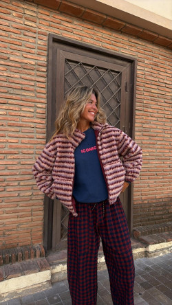 DONIA, Púrpura Chaqueta Bomber