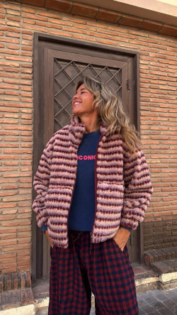 DONIA, Púrpura Chaqueta Bomber