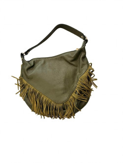 OLIVA bolso piel con flecos