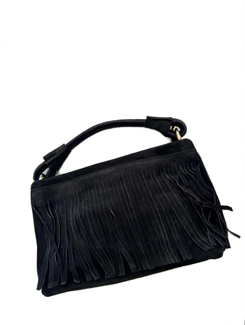 RANTI negro, bandolera piel