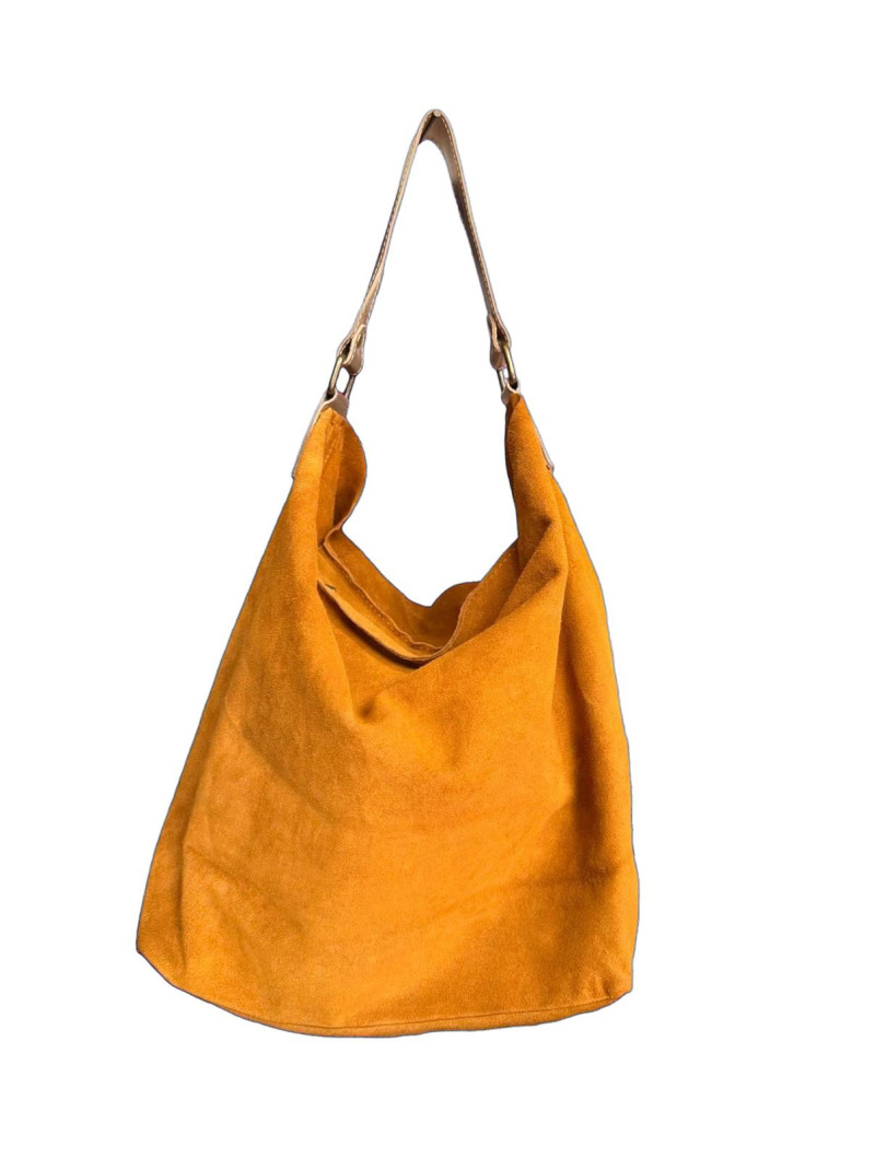 FANY camel asa dorada, bolso piel