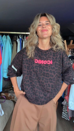 AVOIR sudadera leopardo