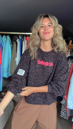 AVOIR sudadera leopardo